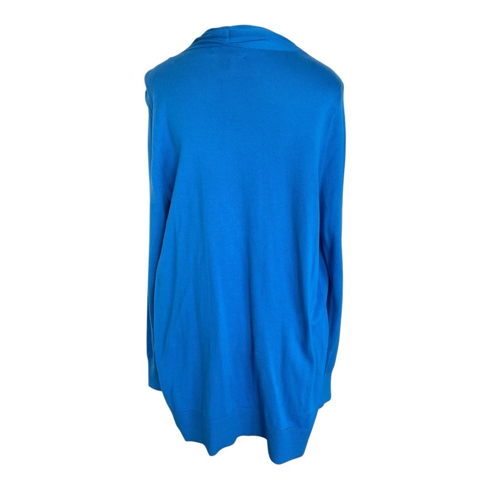 Lands' End Open-Front Cobalt Blue Women's Cardigan Medium ( 10-12) - Picture 4 of 6